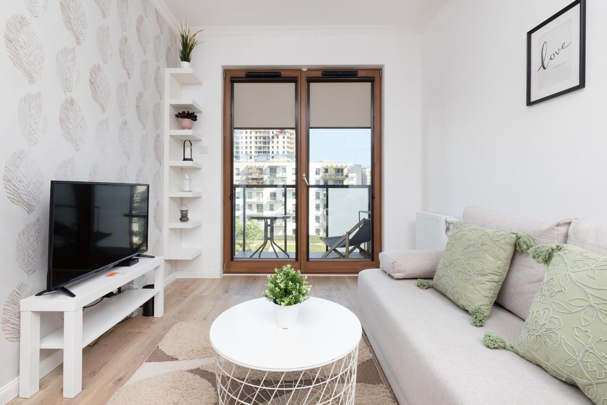 Starowiejska Apartment With Balcony Next To Arena Gdansk Stadium By Noclegi Renters Luaran gambar