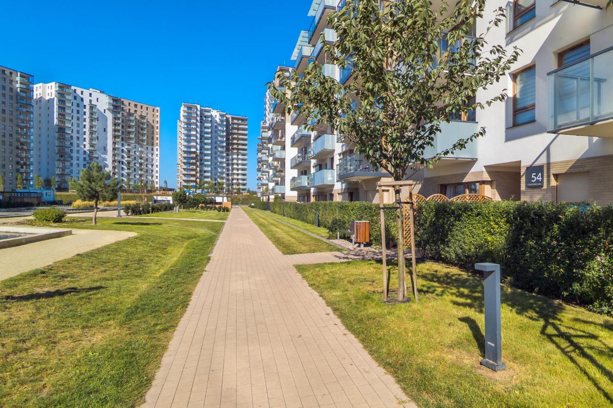 Starowiejska Apartment With Balcony Next To Arena Gdansk Stadium By Noclegi Renters Luaran gambar